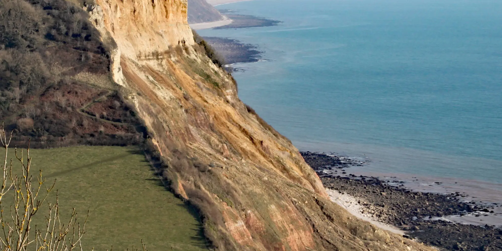 An image depicting the trail Salcombe Hill to Sidmouth Circular Walk and its surrounding area.