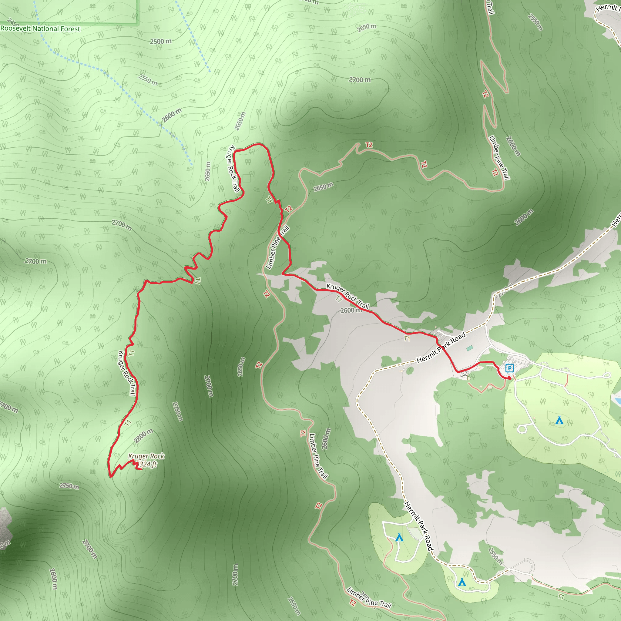 Kruger Rock mobile static map