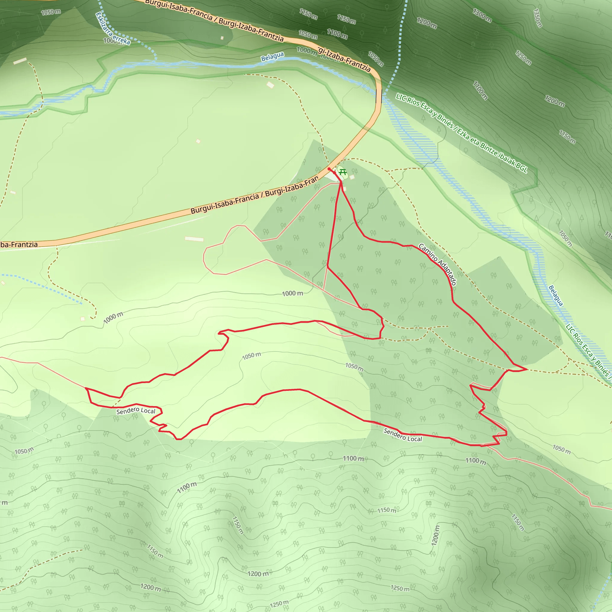 Beech Forest-Dronda SL NA 81 mobile static map