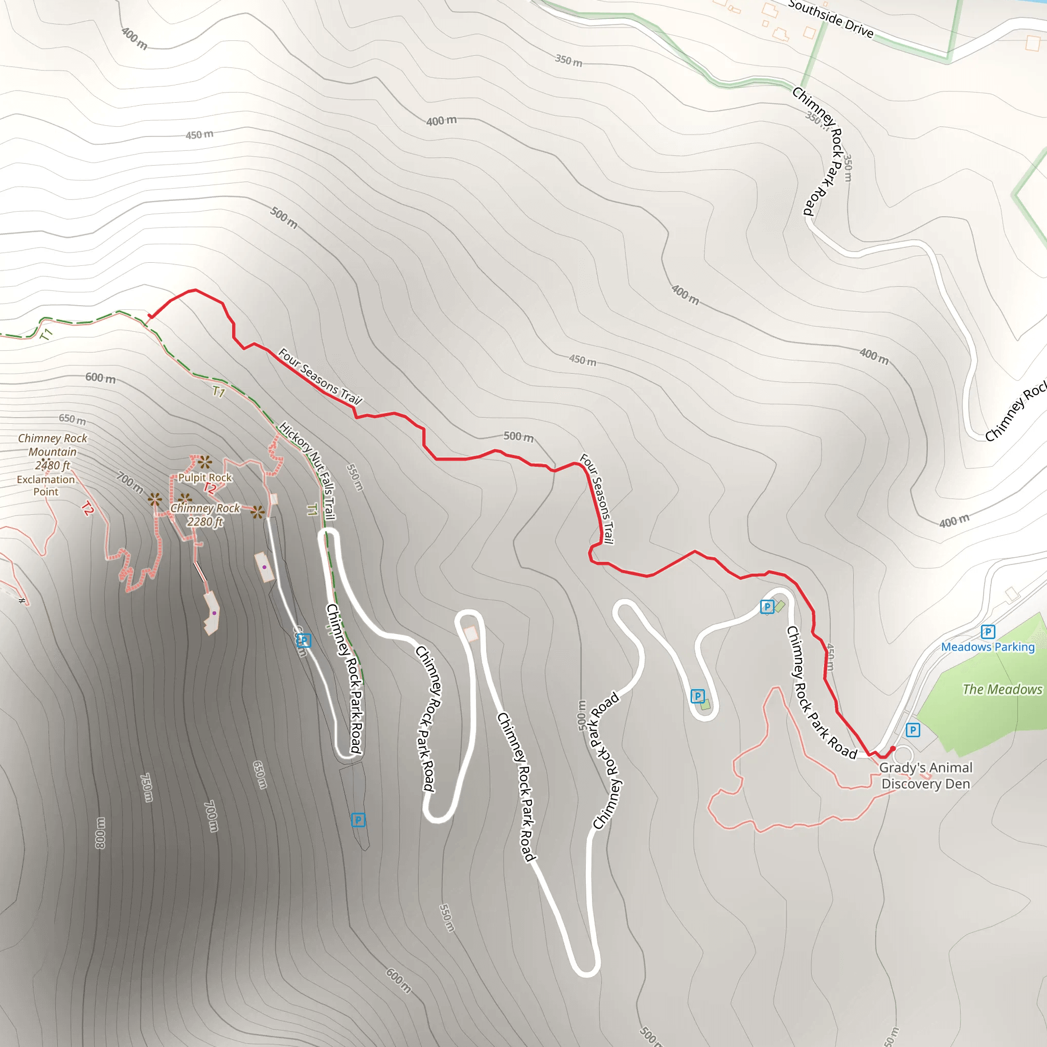 Four Seasons Trail mobile static map