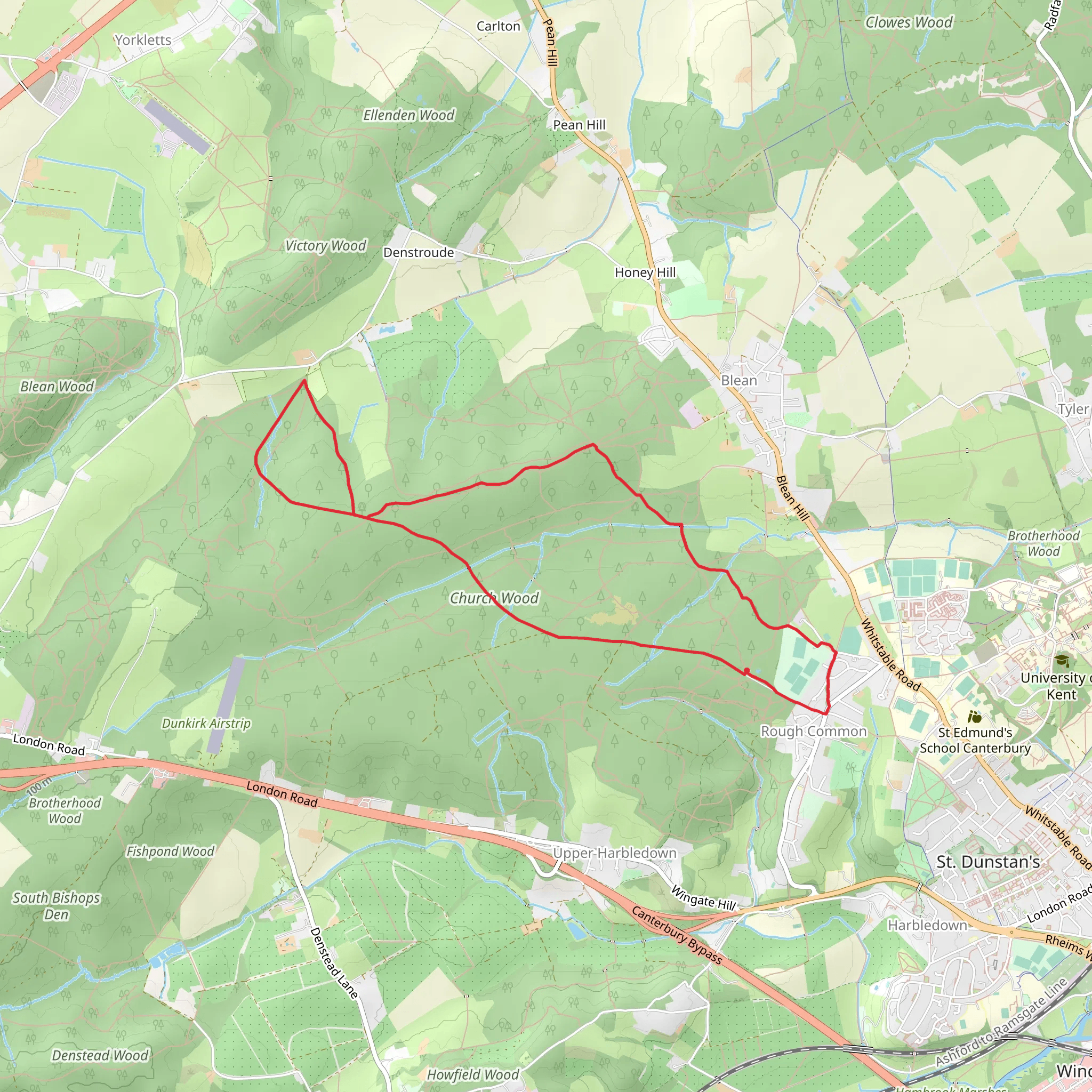 Blean Woods National Nature Reserve mobile static map