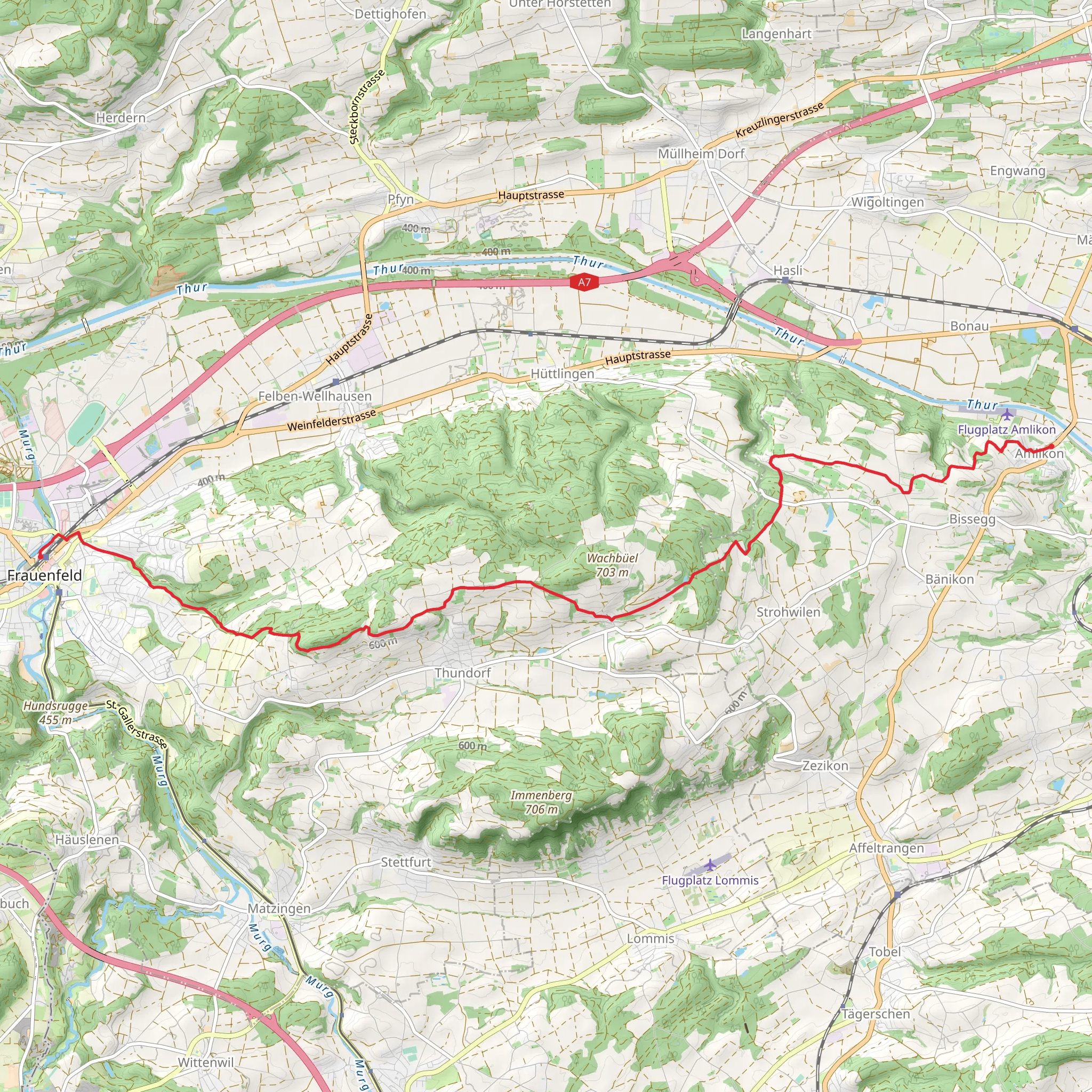 Stählibuckweg mobile static map