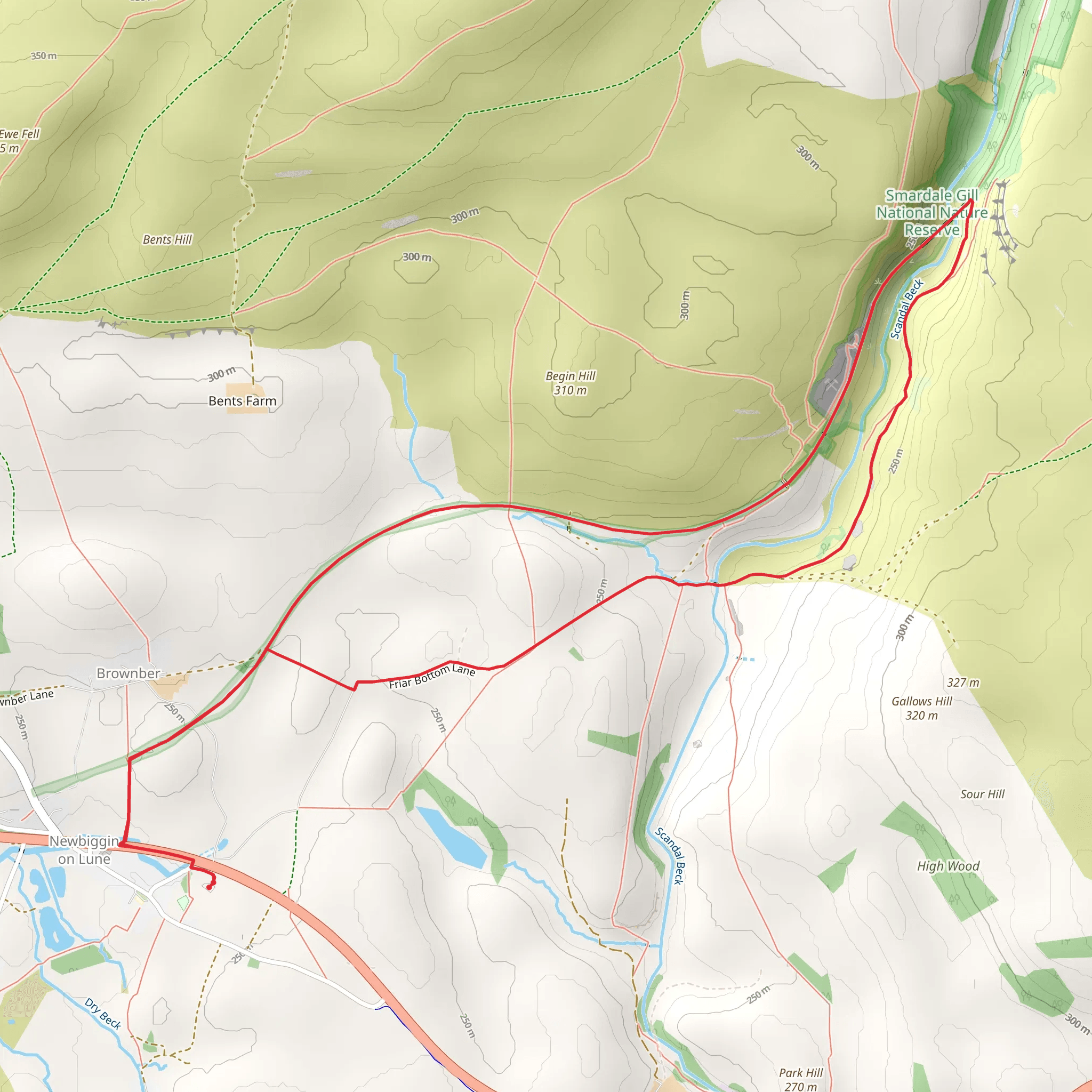 Smardale Gill Walk mobile static map