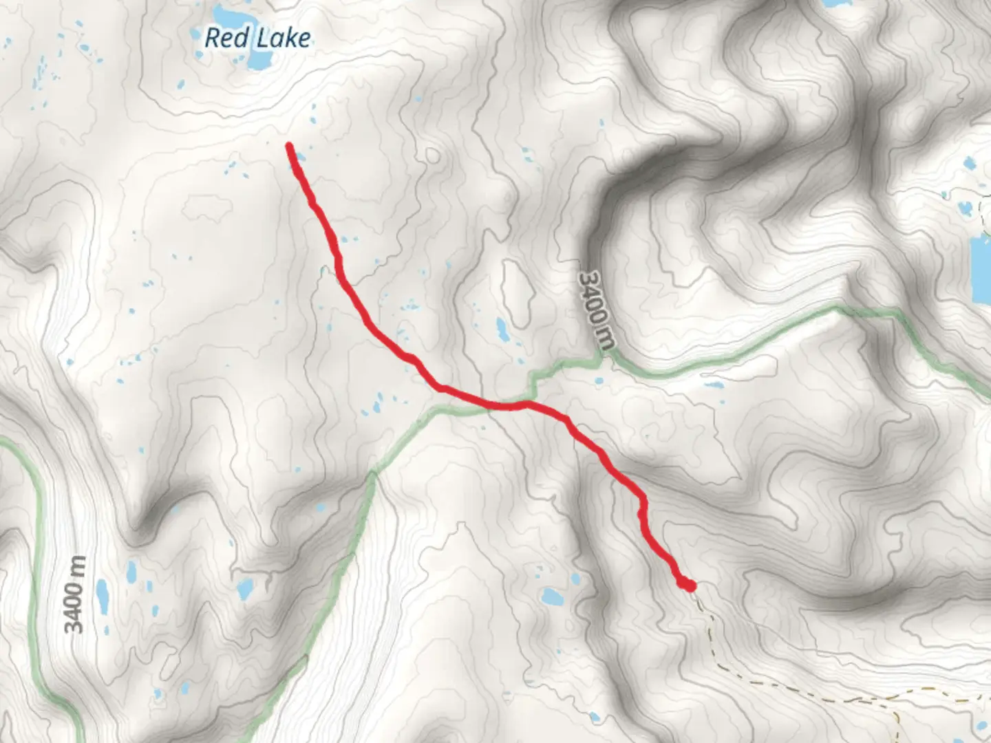 An image depicting the trail Red Lake Trail and its surrounding area.