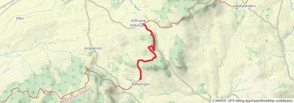 Beara Breifne Way stage 12 Map