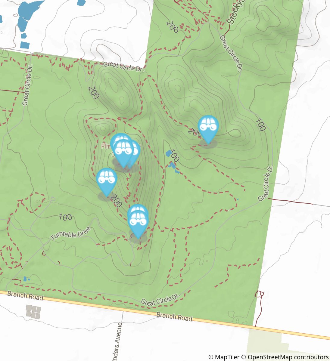 You Yangs Northern Range Circuit Trail viewpoint map