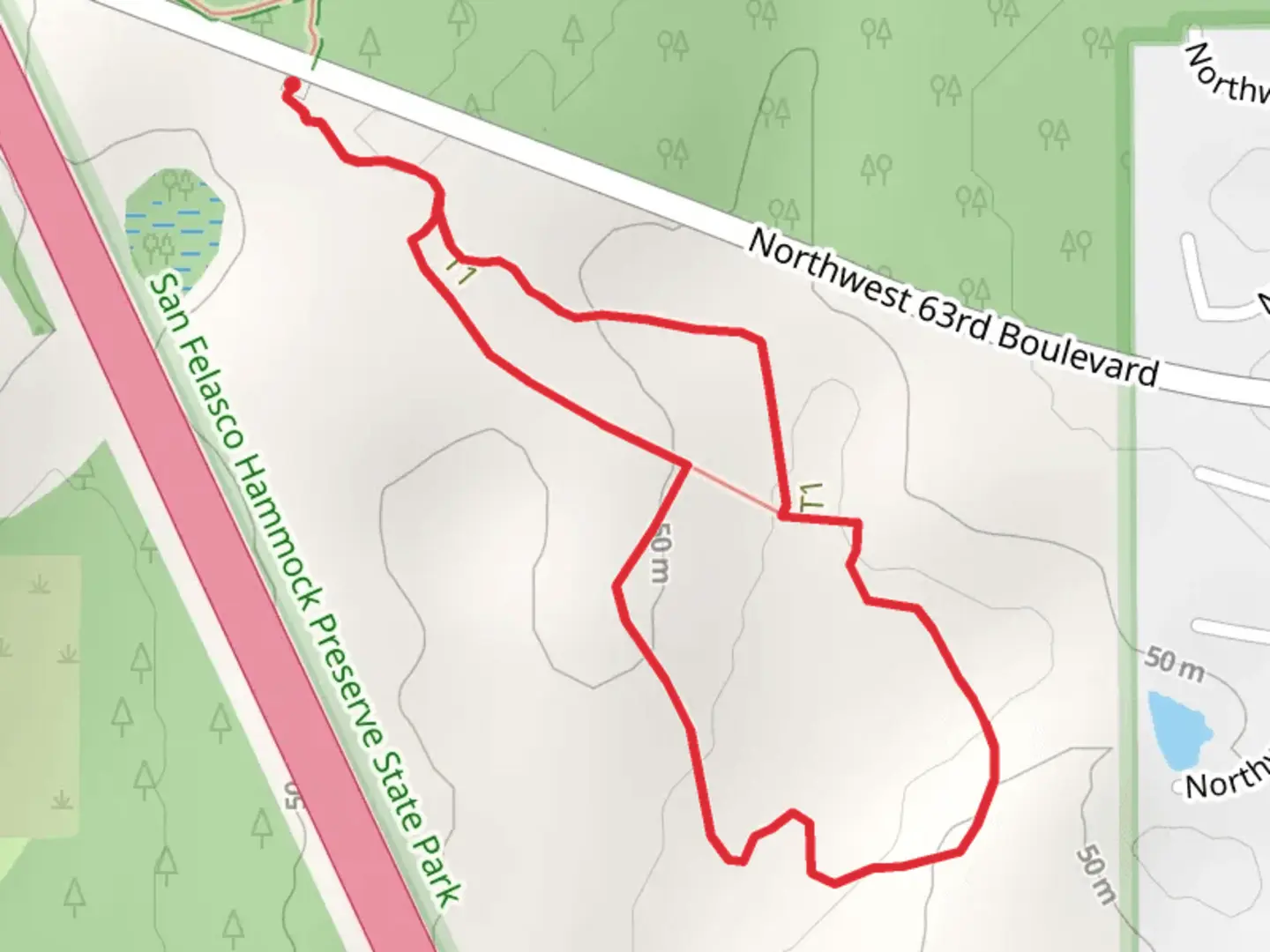 An image depicting the trail Creek Sink Loop Trail and its surrounding area.