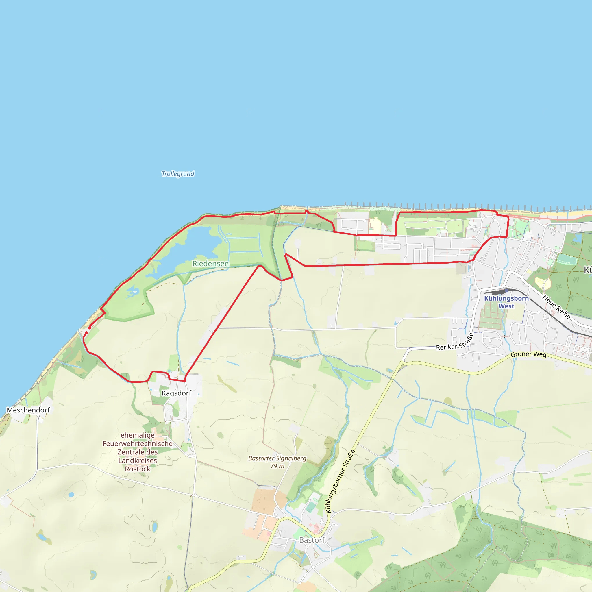 Riedensee Loop mobile static map