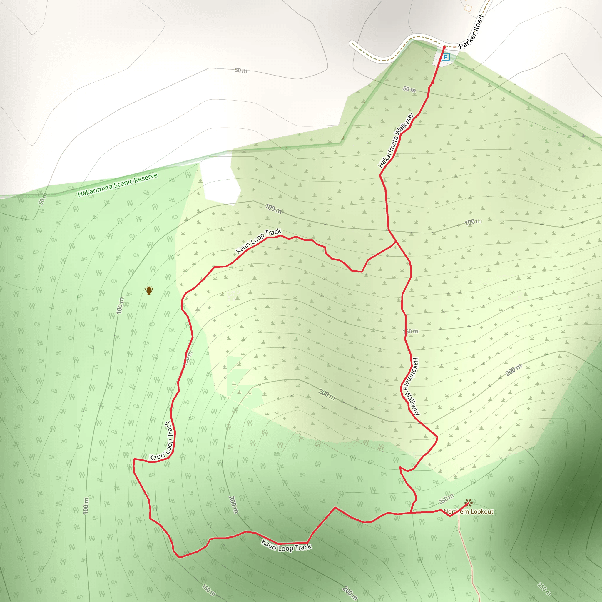 Kauri Loop Track mobile static map