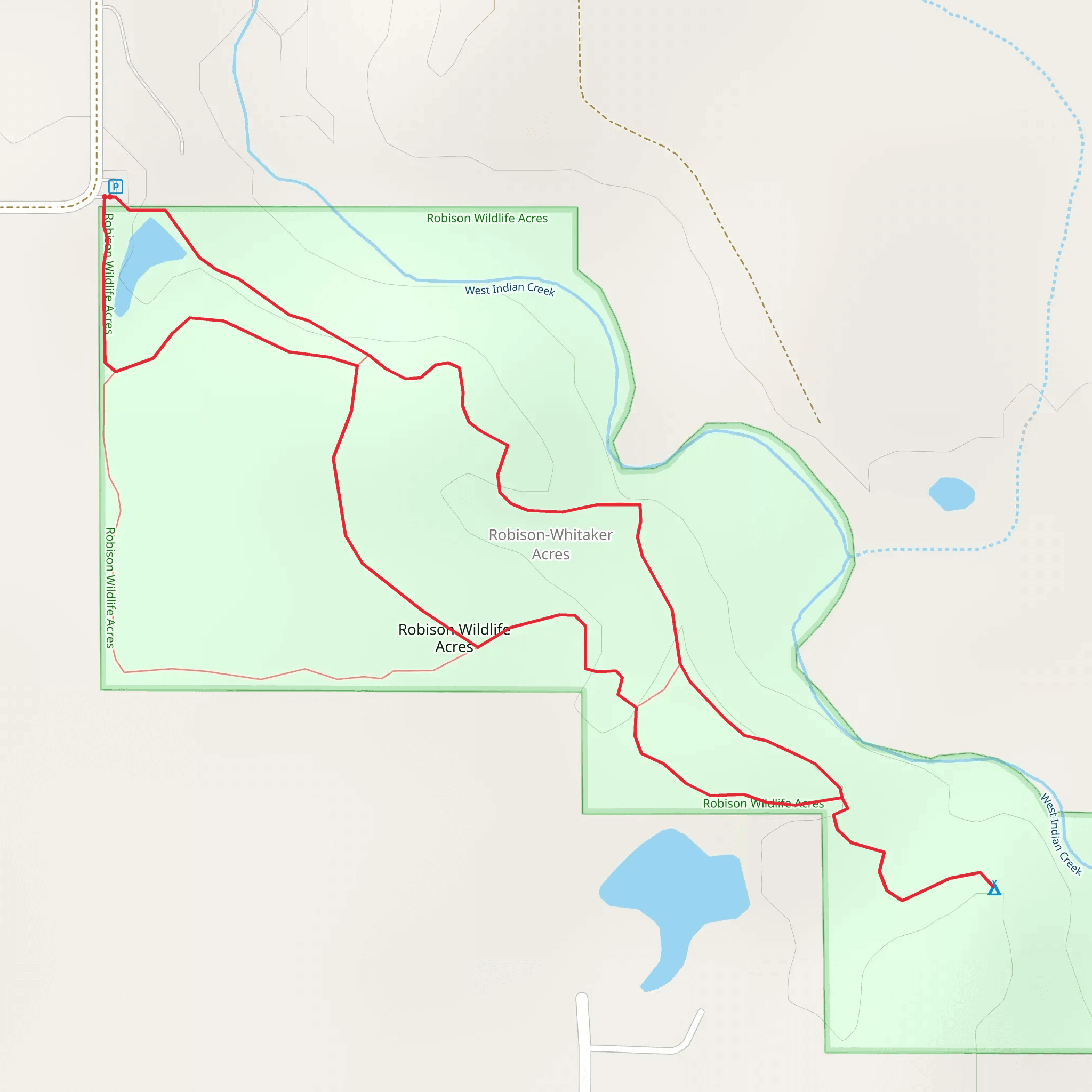 Robinson Wildlife Acres Loop mobile static map