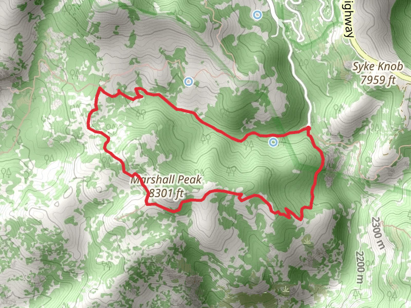 Marshall Peak via Aspen and Marshall Gulch Loop Trail