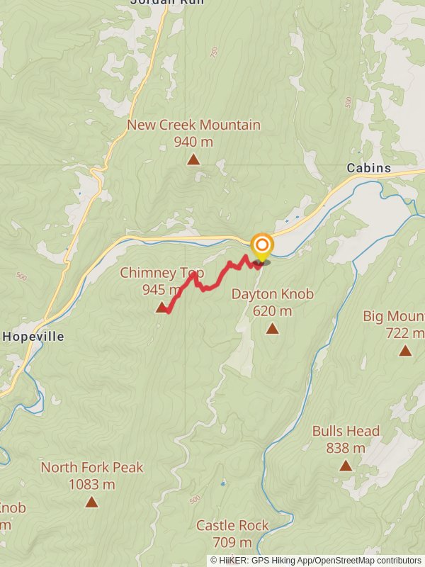 Chimney Top via North Fork Mountain Trail