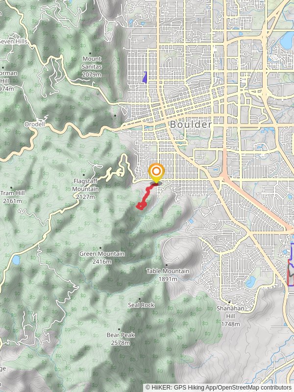 Chautauqua and Bluebell-Baird Loop Trail