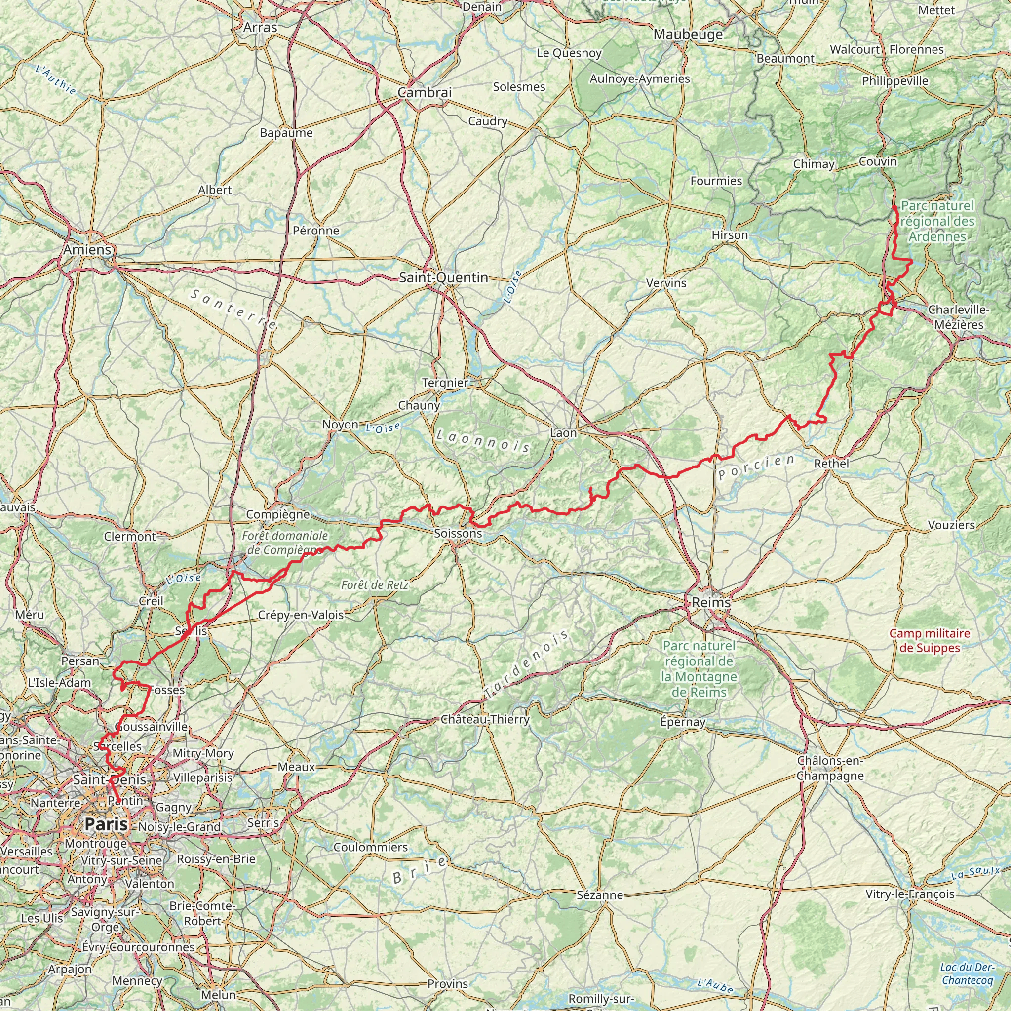 GR 12 - France mobile static map