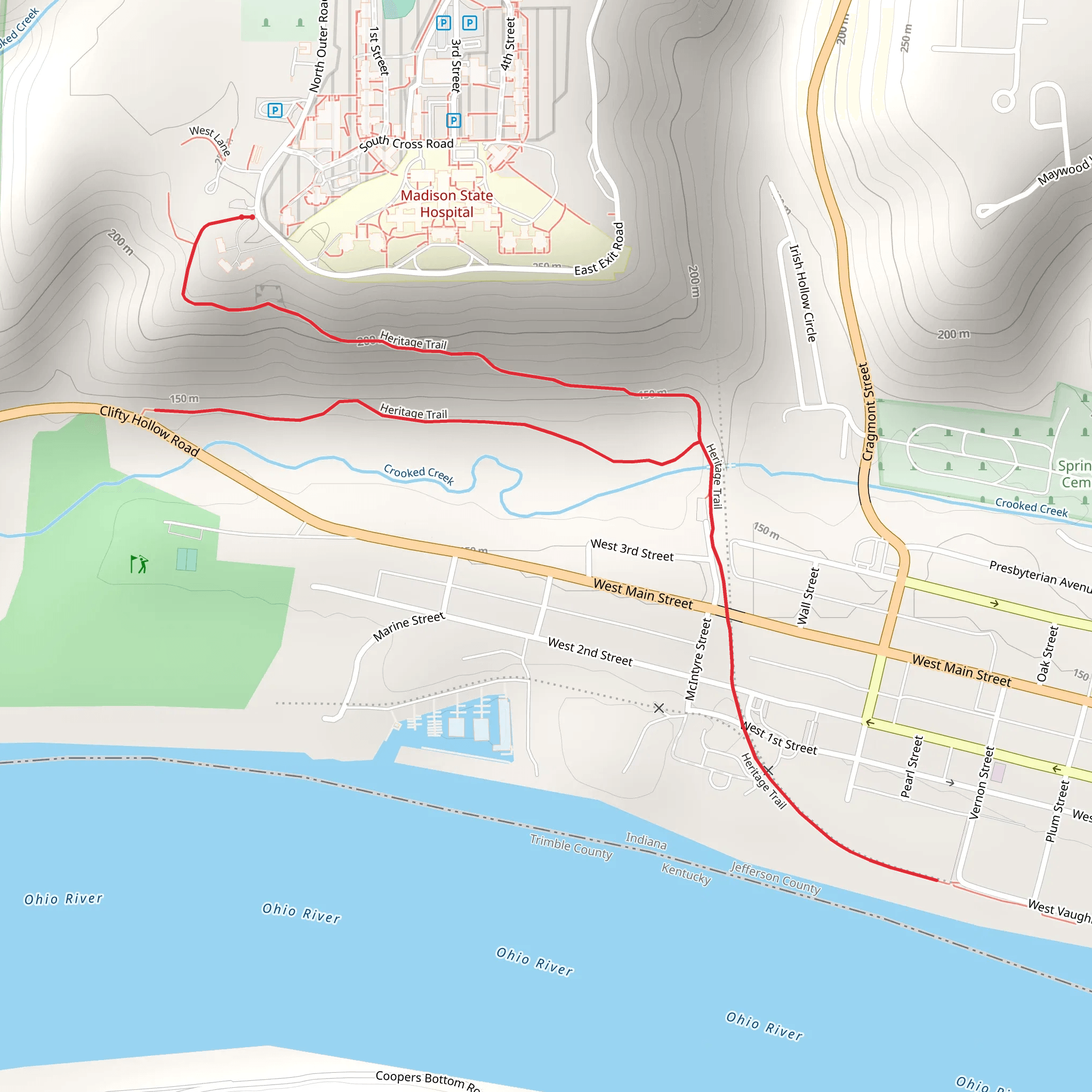 Heritage Trail mobile static map