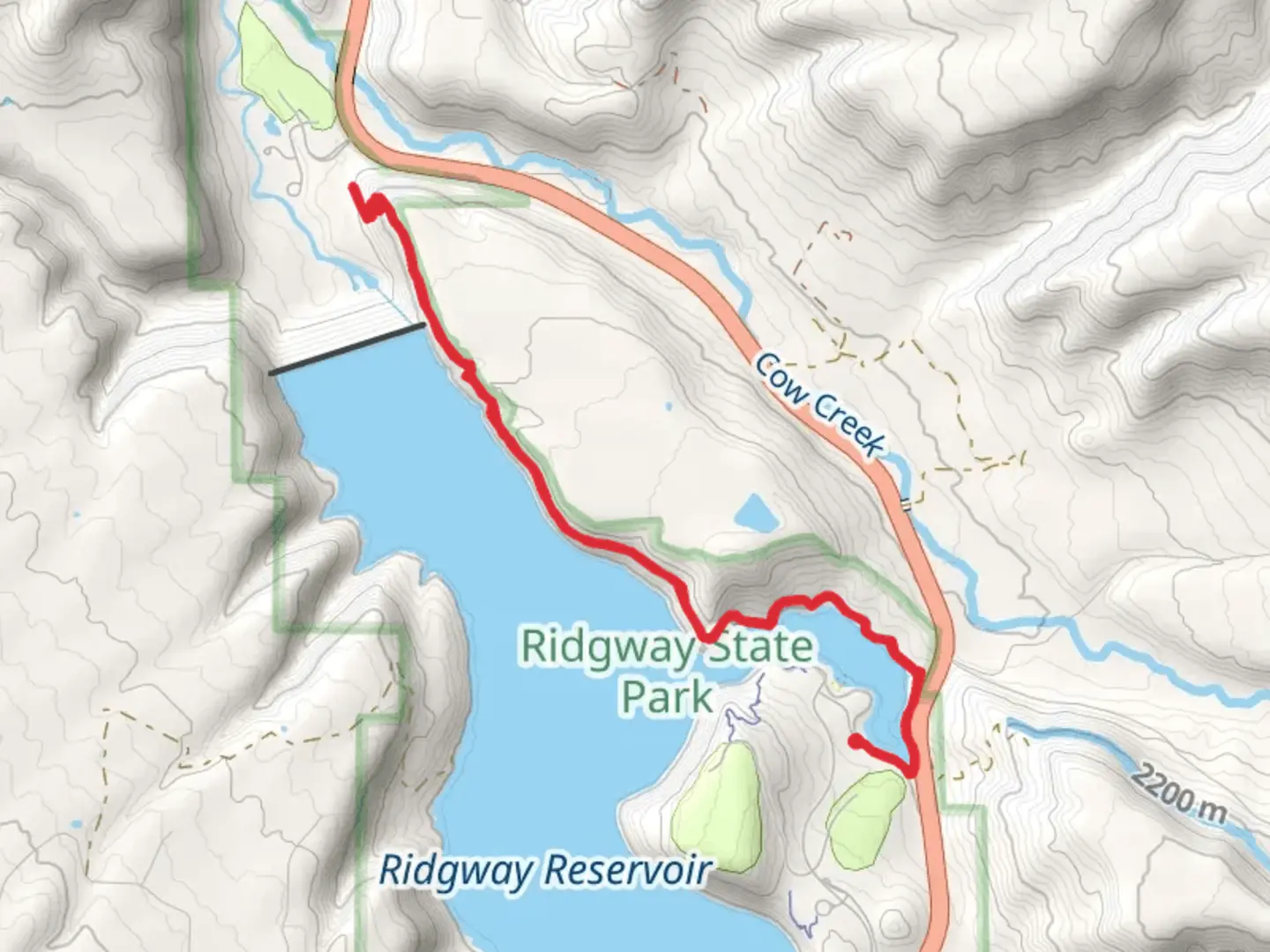 An image depicting the trail Enchanted Mesa Trail and its surrounding area.