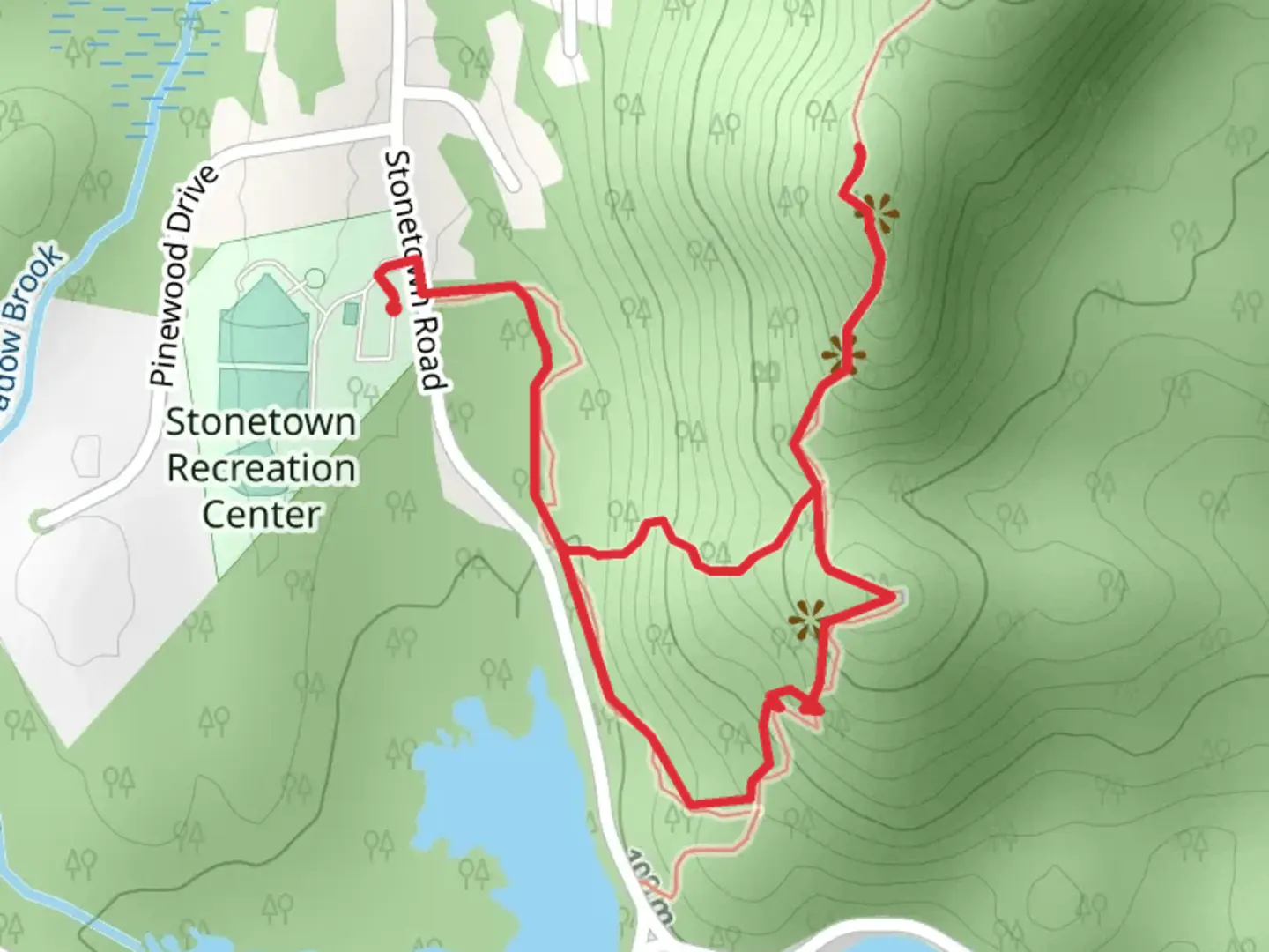 An image depicting the trail Stonetown Circular Short Loop Trail and its surrounding area.
