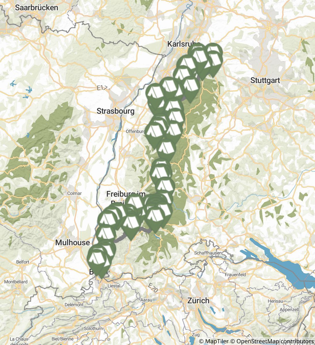 Westweg map outlet