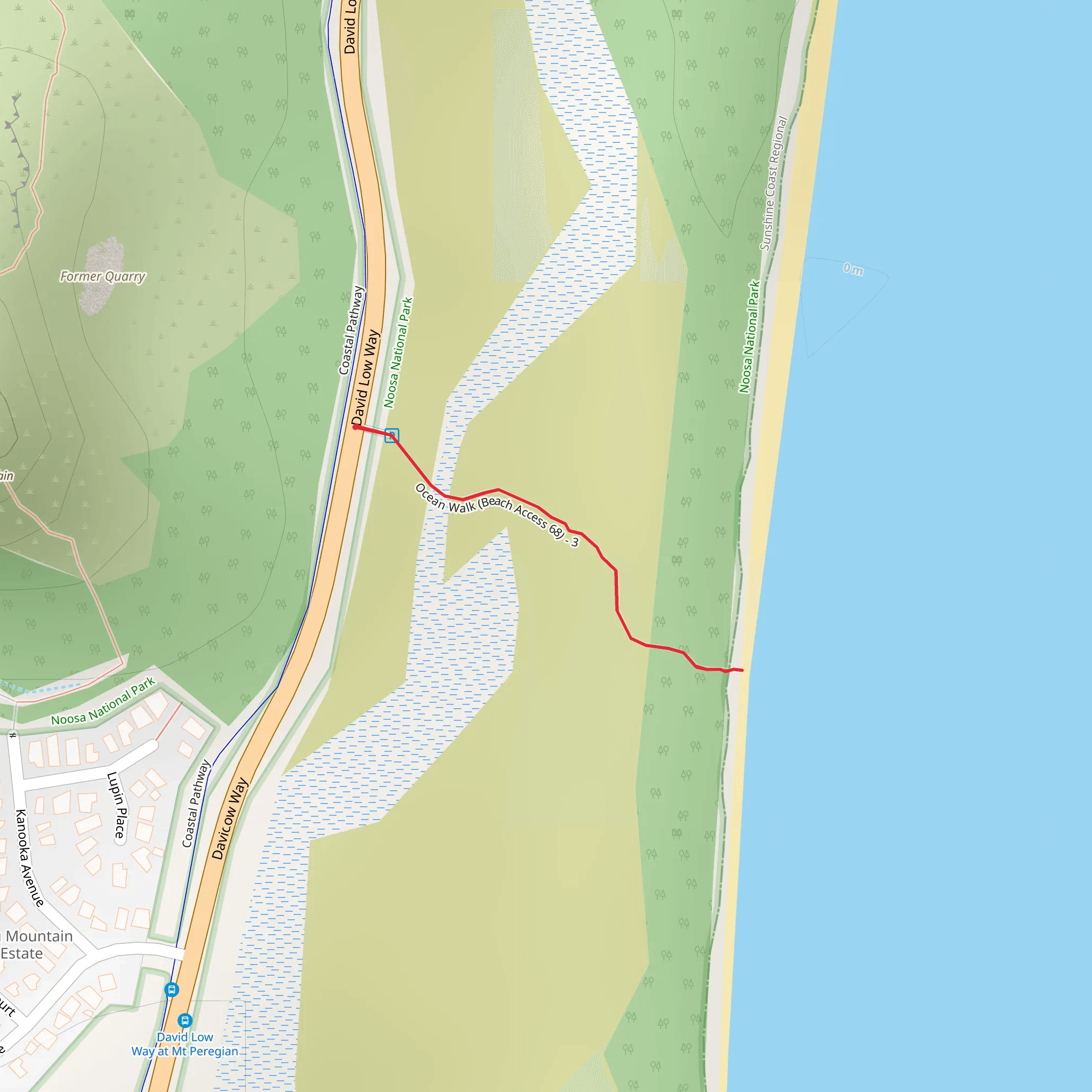 Ocean Beach Walk mobile static map