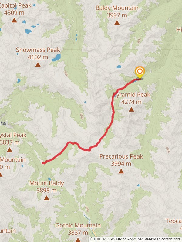 West Maroon Pass via West Maroon Trail