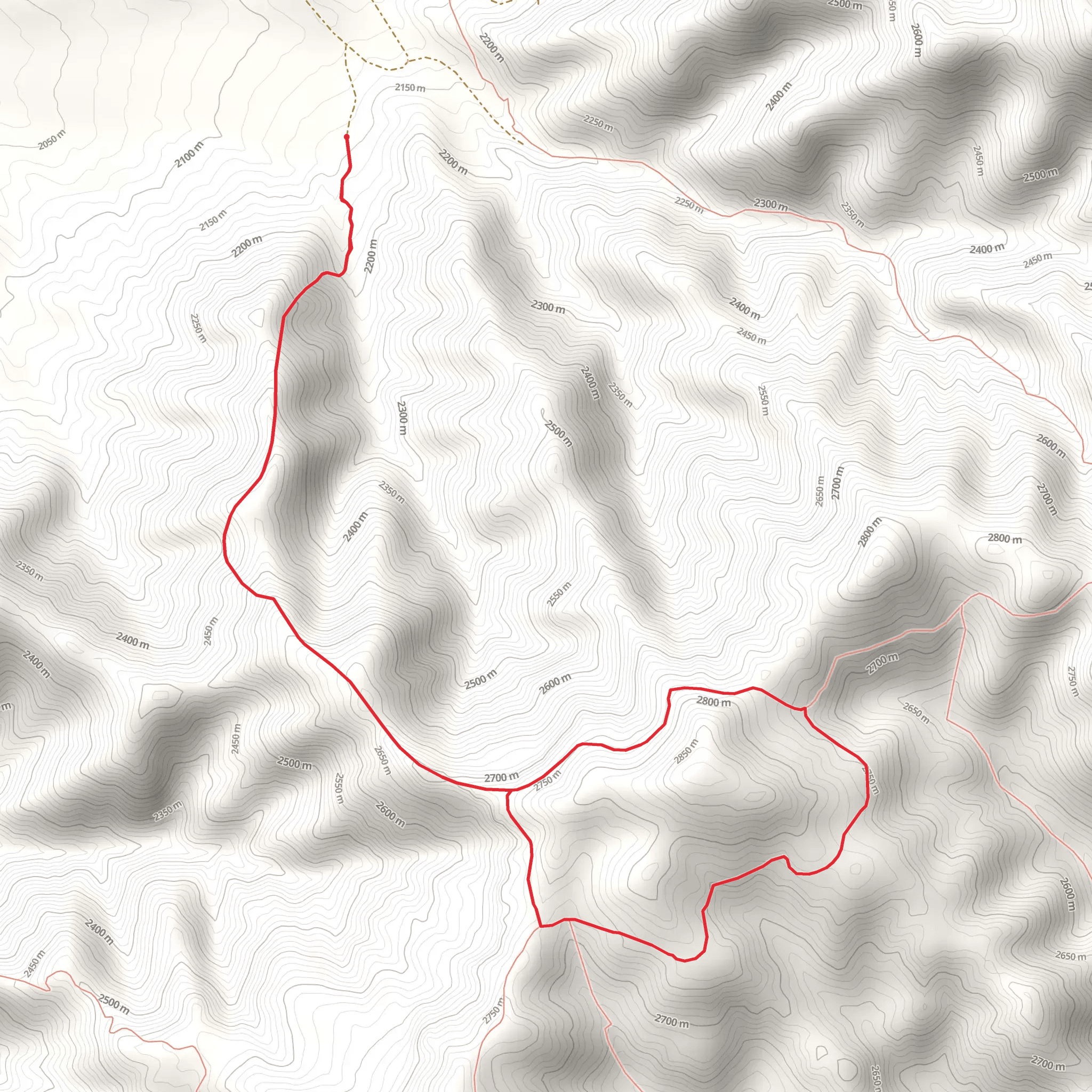 Clear Water and Crest Loop Trail via Sander's Ridge Trail mobile static map