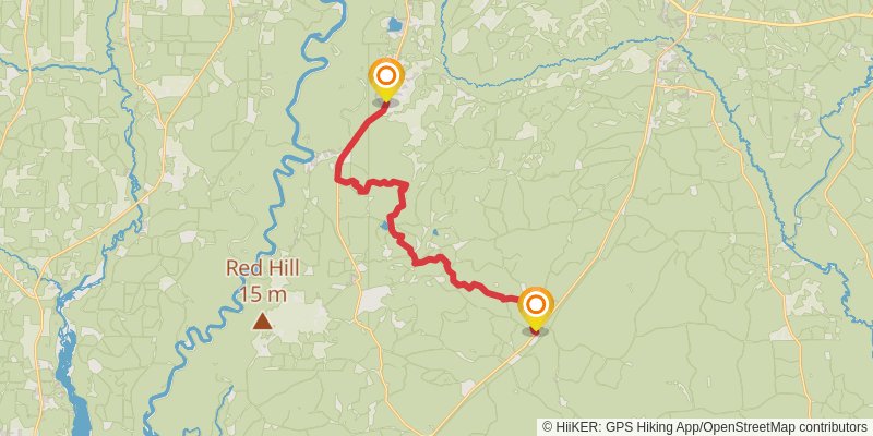 Florida National Scenic Trail stage 19 Map