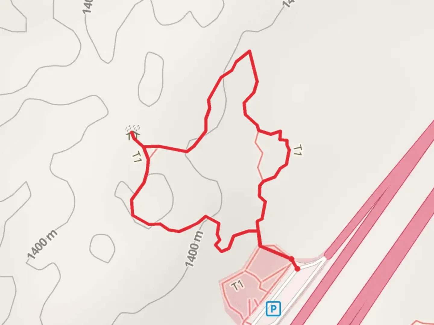 An image depicting the trail North Blackfoot Rest Area Loop and its surrounding area.