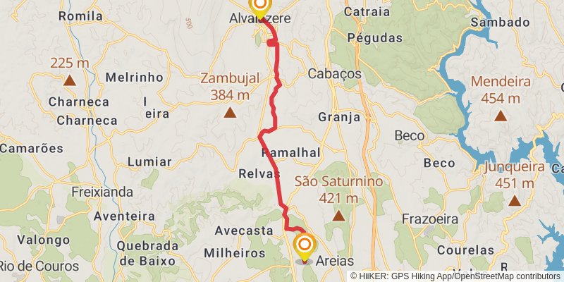 Camino Portugues stage 9 Map