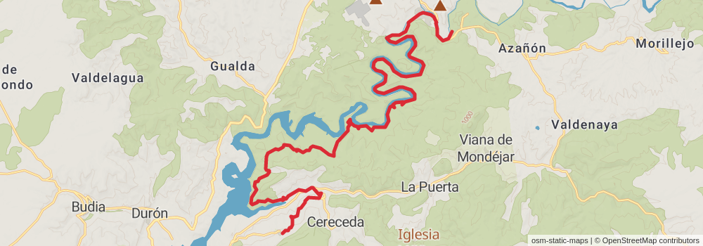 GR 113 Camino Natural del Tajo stage 13 Map