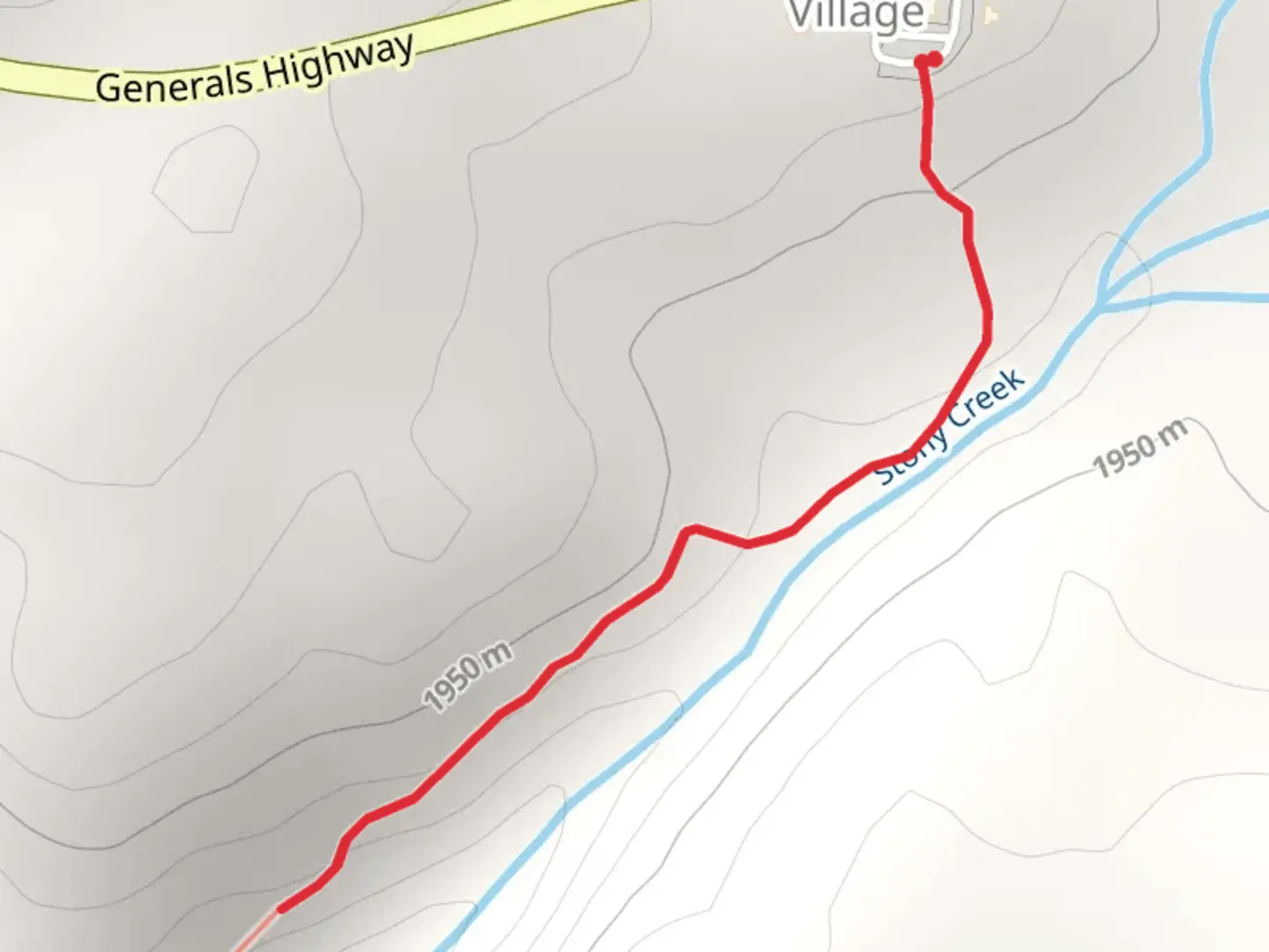 An image depicting the trail Stony Creek Out and Back and its surrounding area.