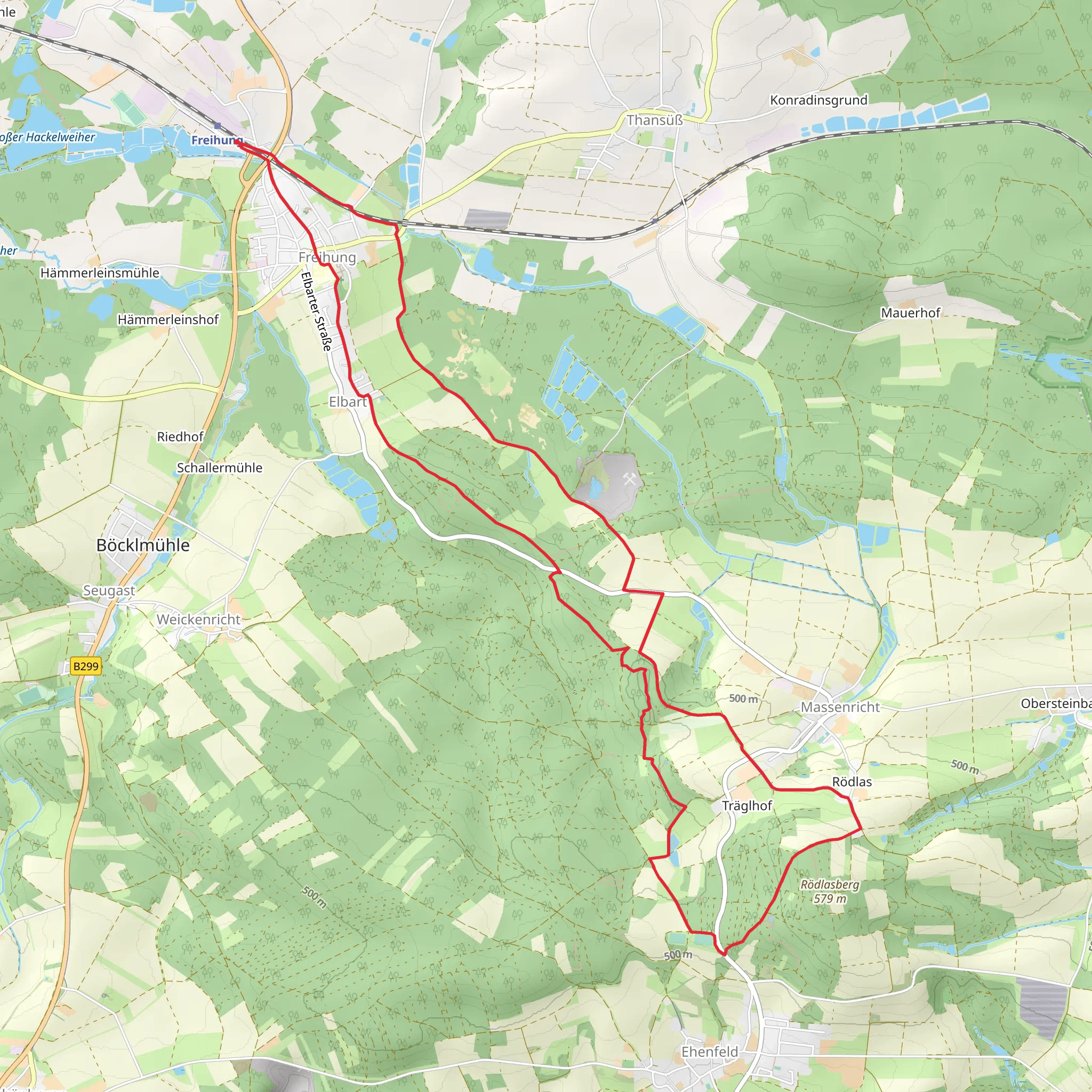 Bleierzweg and Muehlstein Loop mobile static map