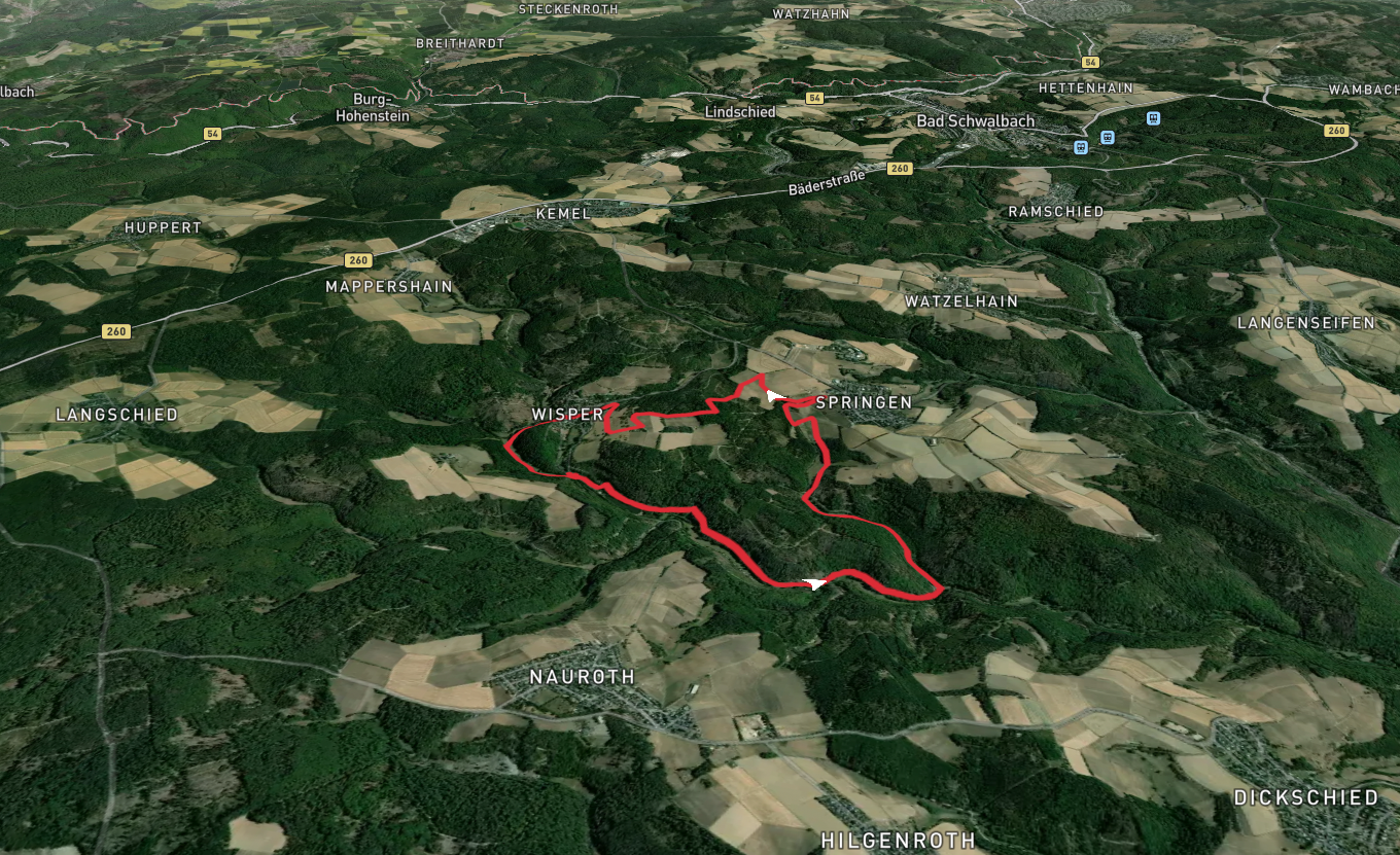 WisperSee and Wisperer Heide and Roderkopf Loop via Wisper Gefluster