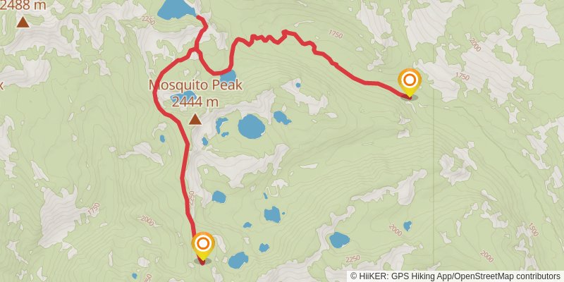 Carter Lake Loop Trail alt 1 Map