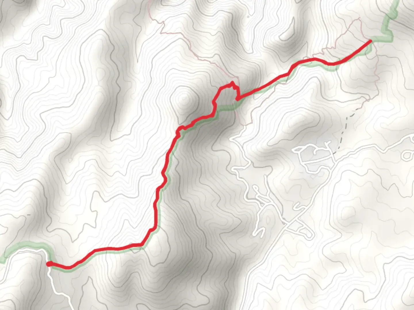 An image depicting the trail Horsethief Recreation Trail and its surrounding area.
