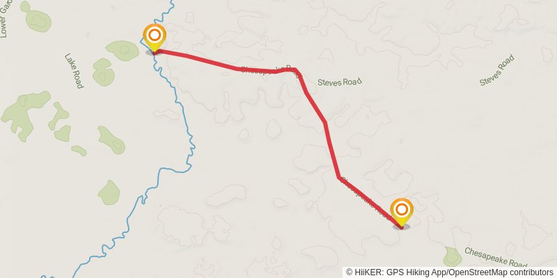 Bibbulmun Track alt 10 Map