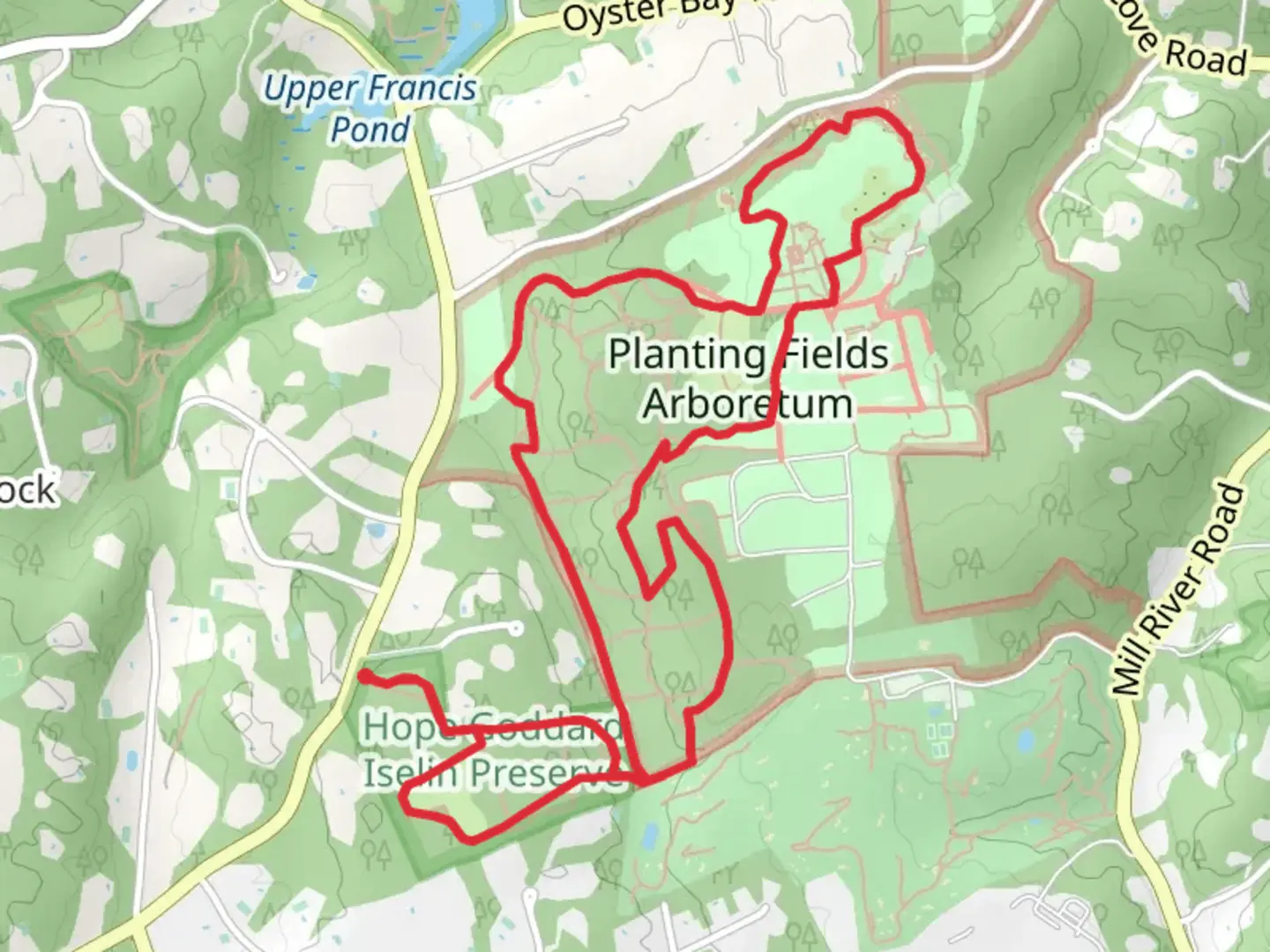 An image depicting the trail Chicken Valley Road Loop and its surrounding area.