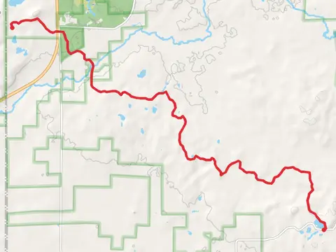 Townline Lake to Baldy Hill via Ice Age Trail