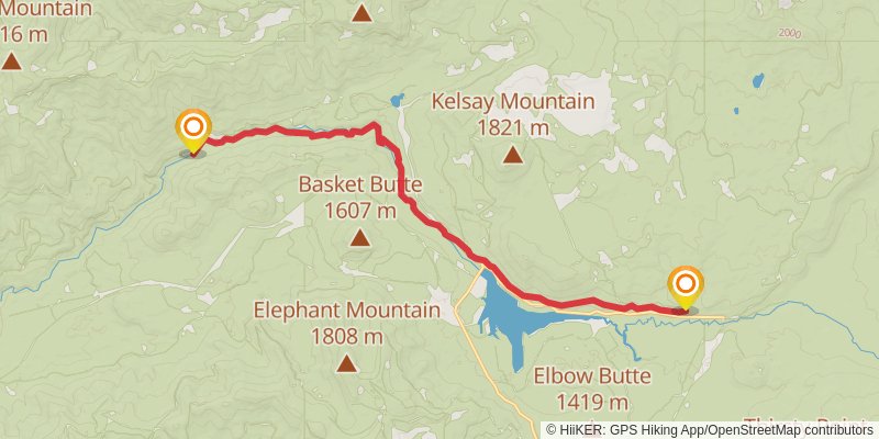 North Umpqua - Mount Thielsen Trails stage 2 Map