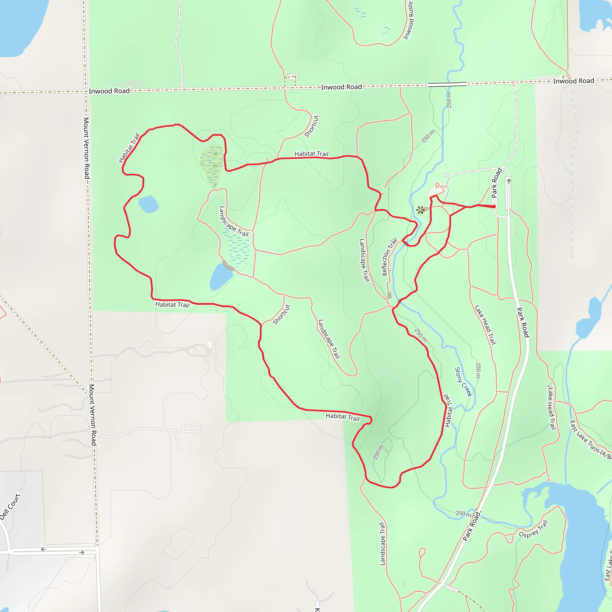 Stony Creek Loop mobile static map