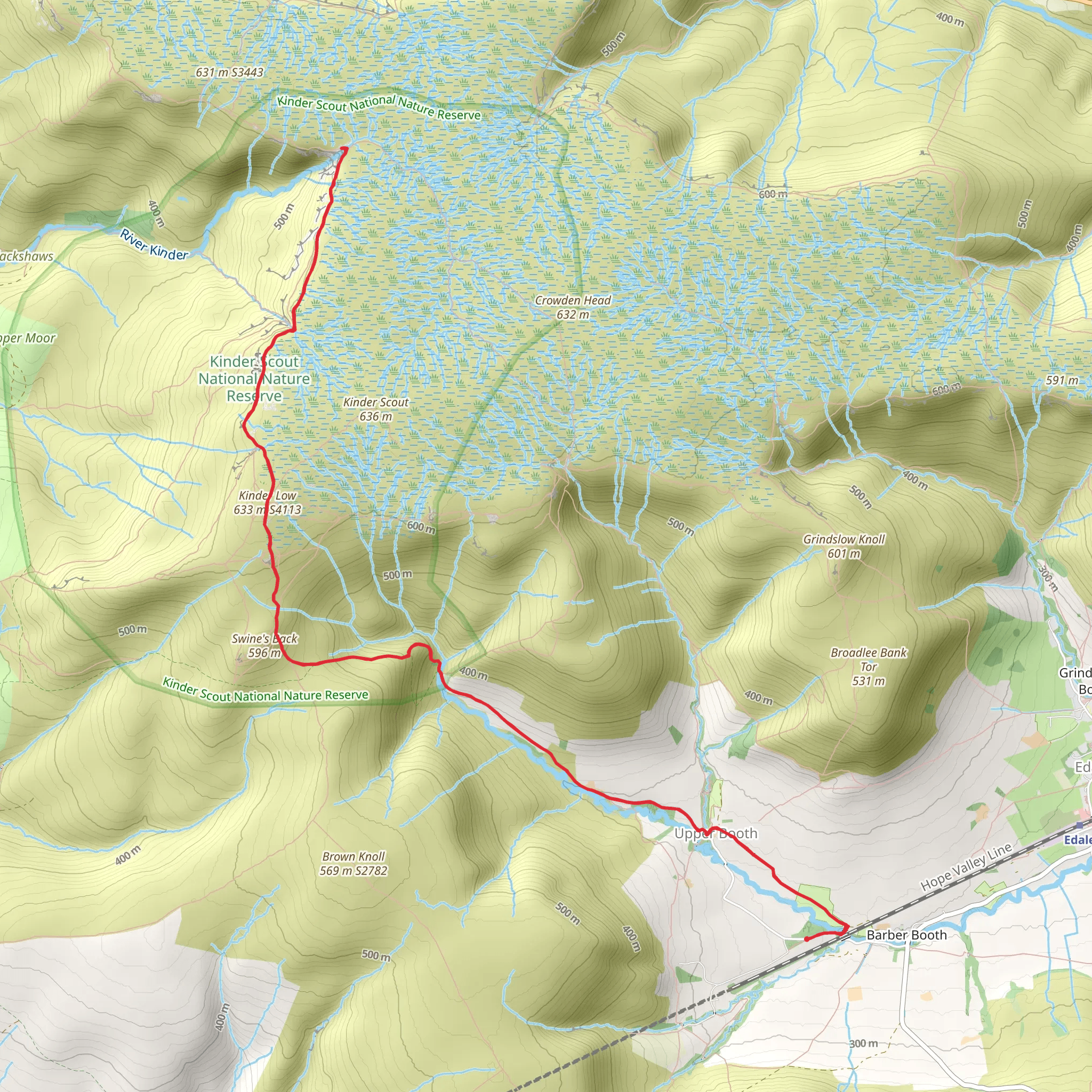 Kinder Downfall from Barber Booth mobile static map