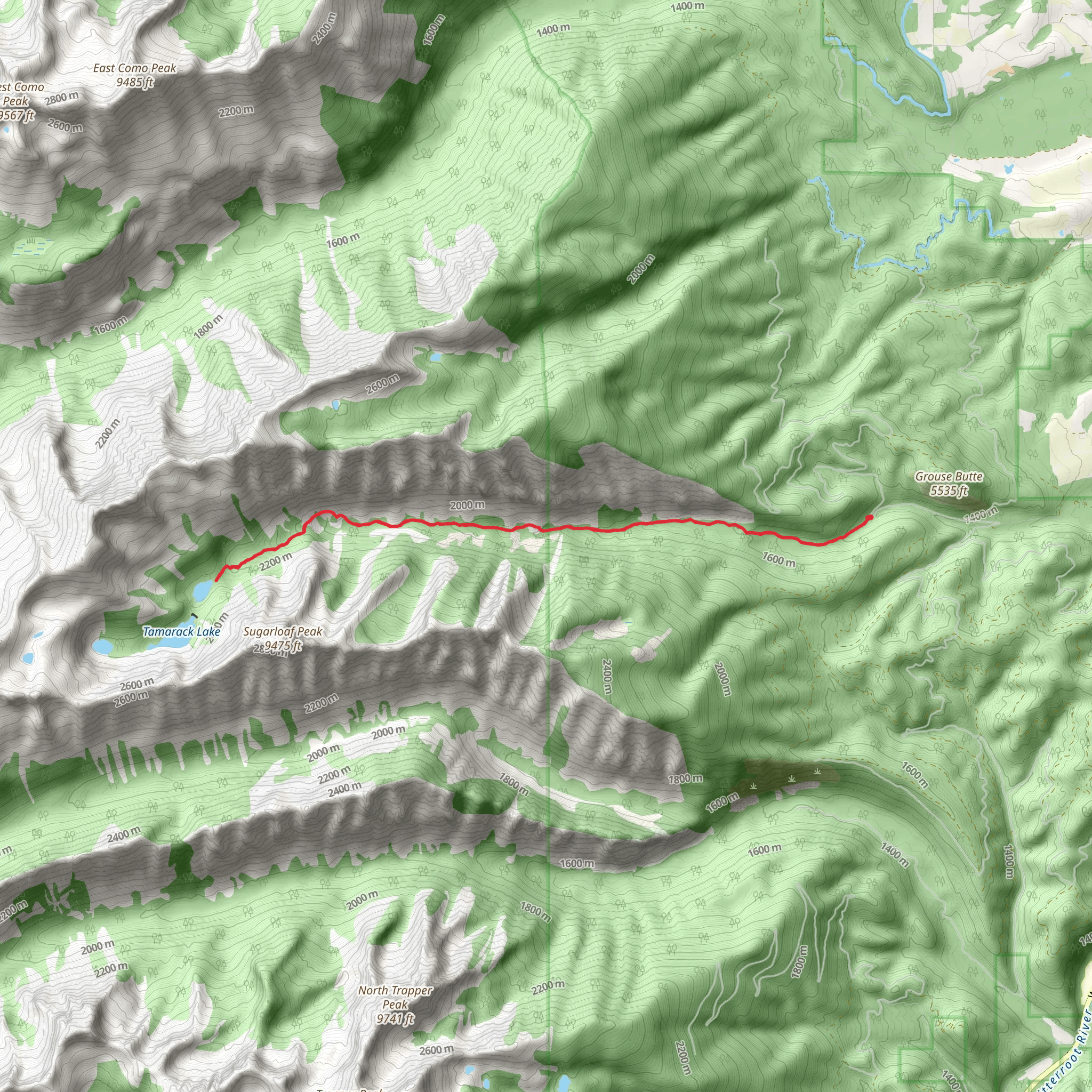 Chaffin Creek Trail mobile static map