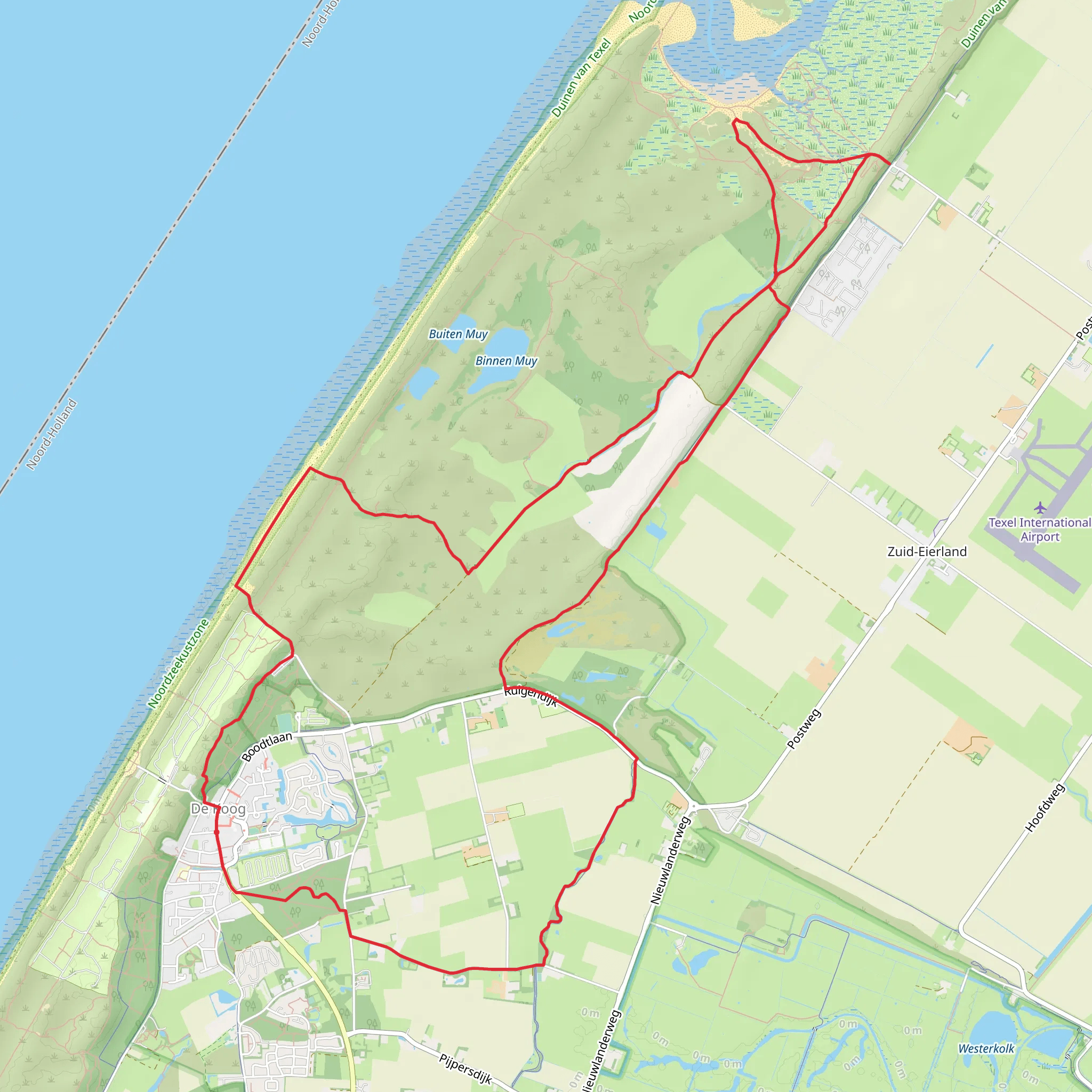 De Nederlanden and De Koog Loop mobile static map