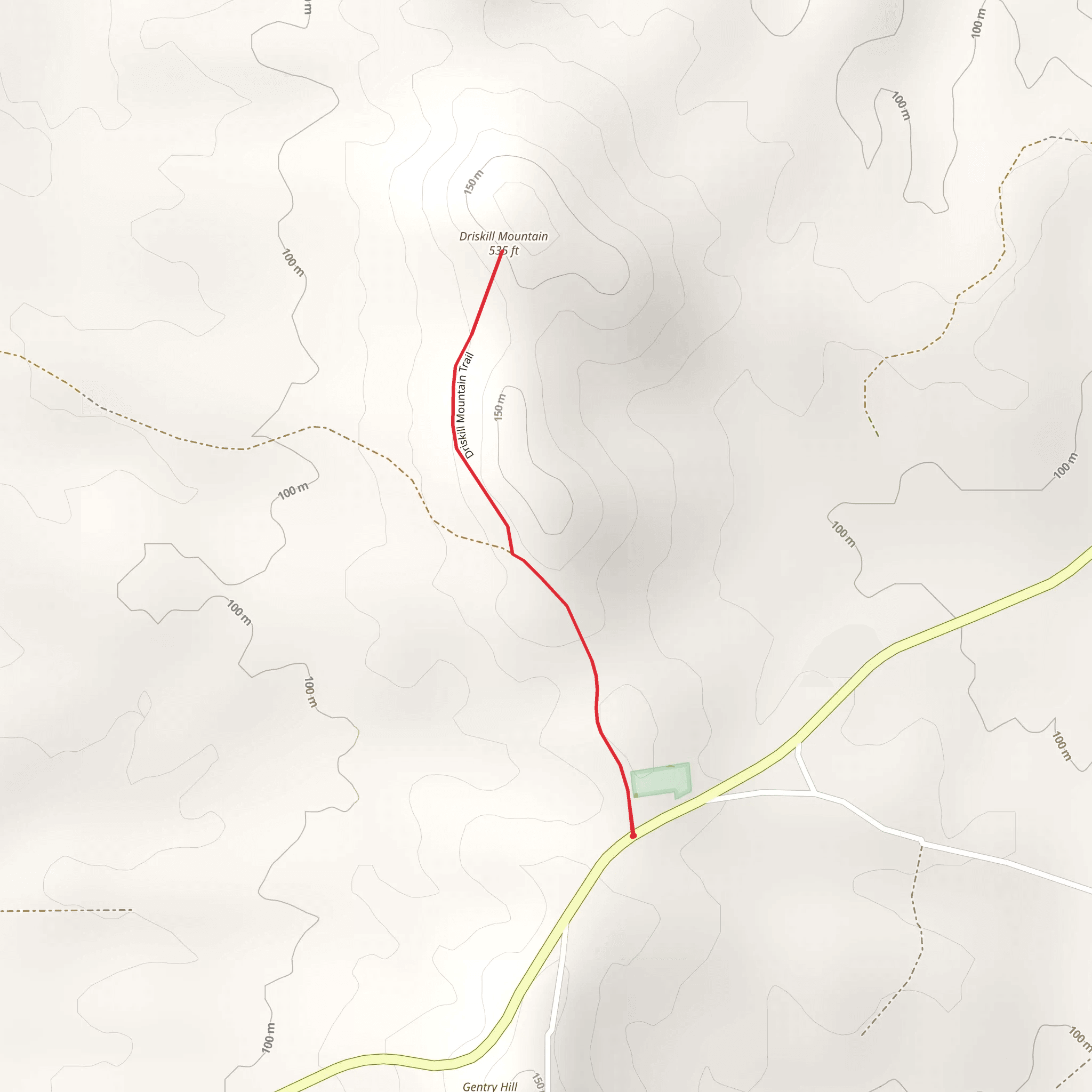 Driskill Mountain Trail mobile static map