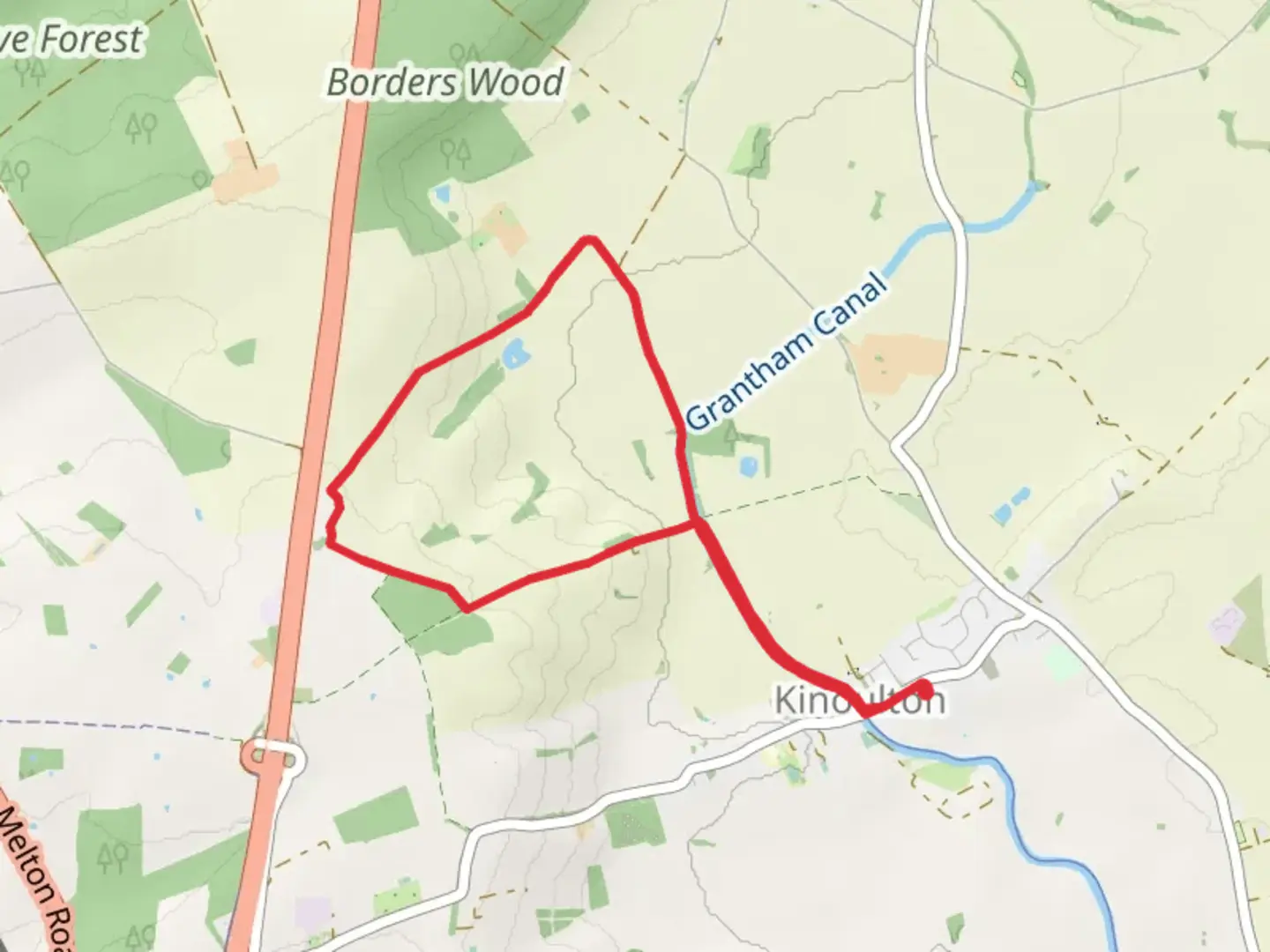 An image depicting the trail Kinoulton Loop and its surrounding area.