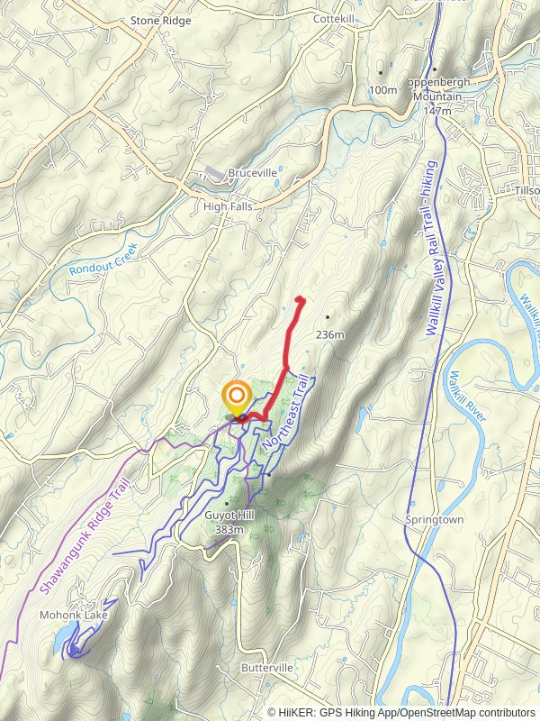 Table Rocks Trail mobile static map