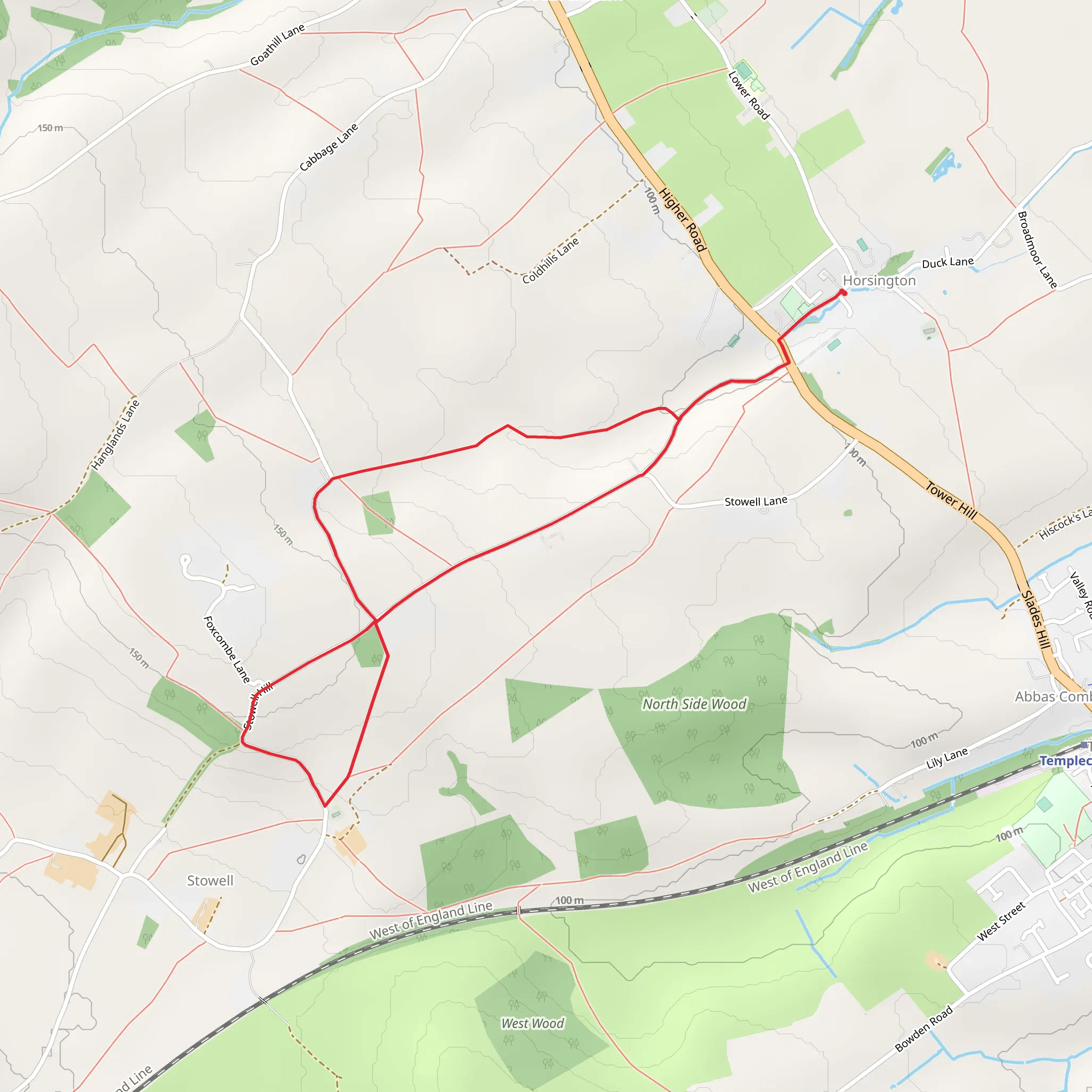 Wilkinthroop Loop mobile static map