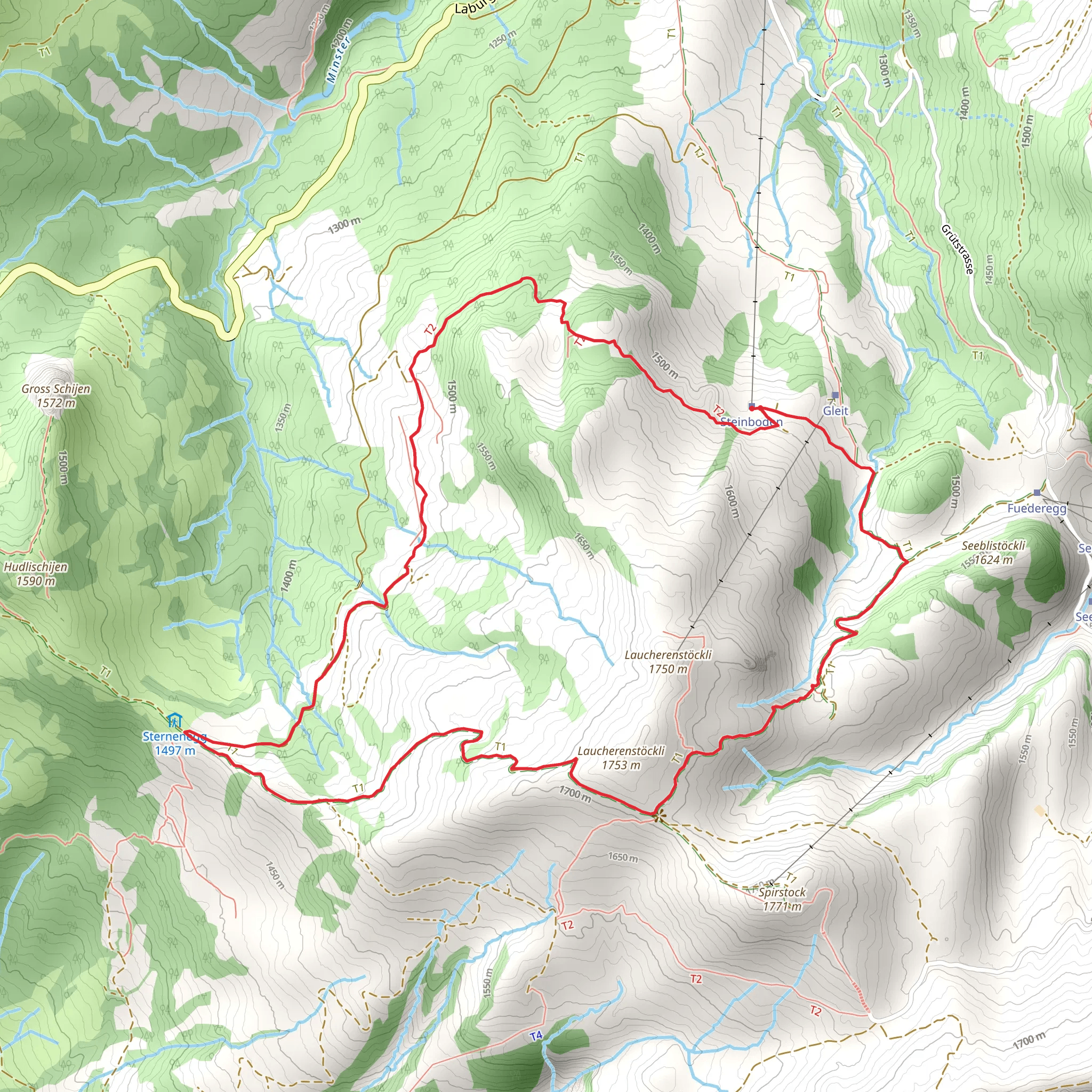 Rund ums Laucherenstöckli mobile static map