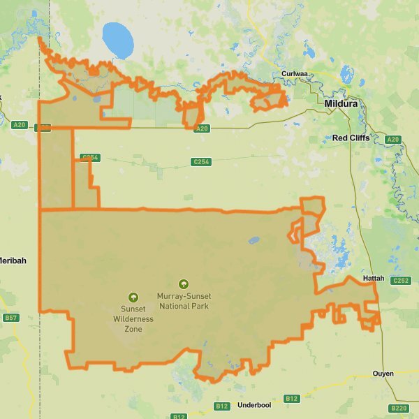 Murray-Sunset National Park mobile static map