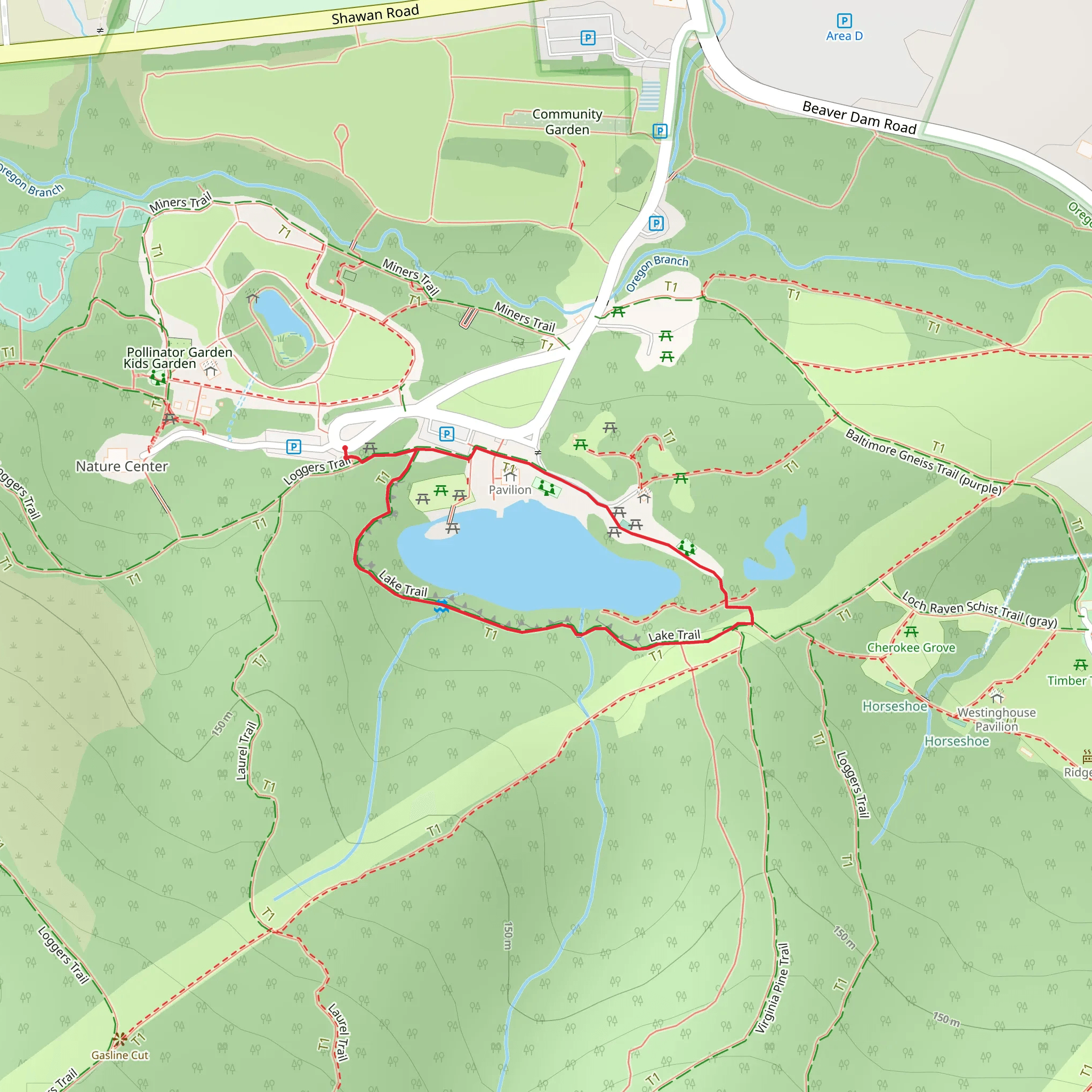Oregon Furnave Orebanl Loop via Loggers and Lake Trail mobile static map