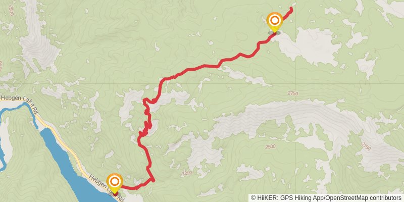Kirkwood Trail stage 2 Map